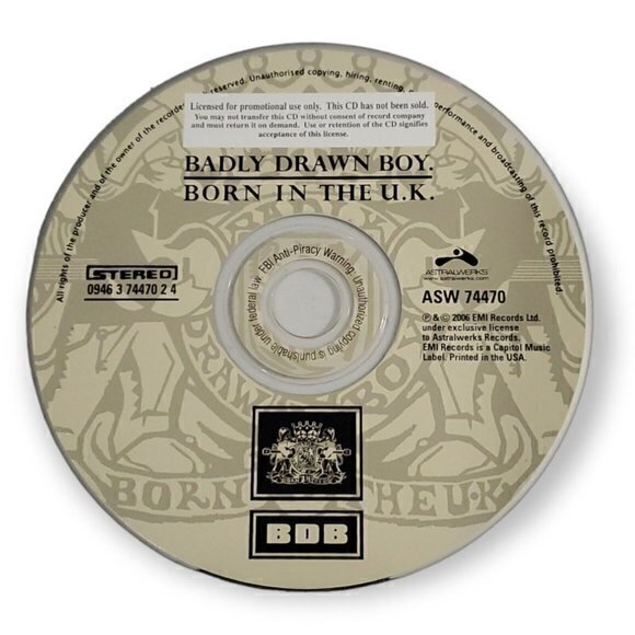 Badly Drawn Boy - Born‎ in the U.K. [2006 Promotional CD] - Picture 3 of 3